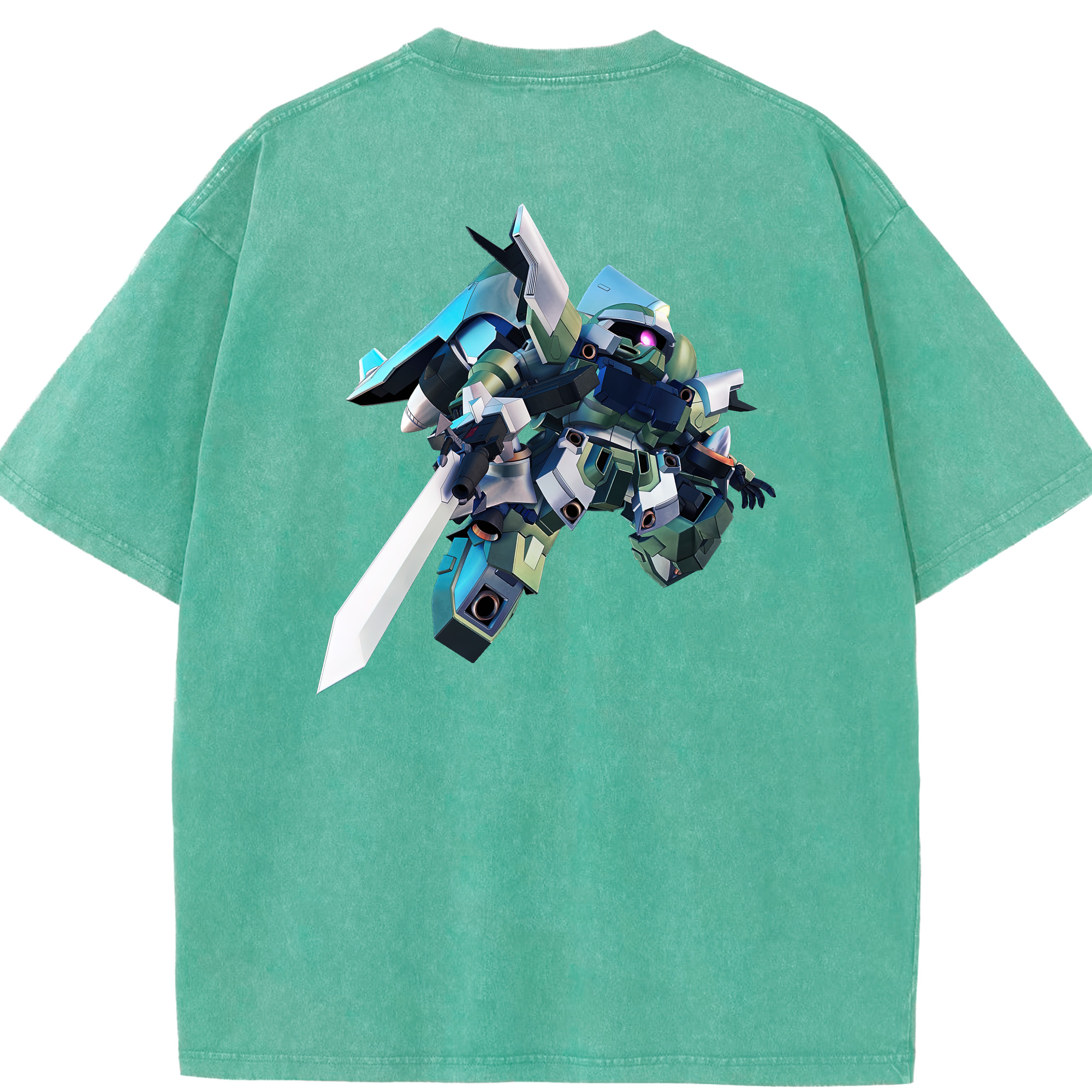 （画像用） 機動戦士ガンダム Mobile Suit Gundam 綿100% ヴィンテージ風 半袖Tシャツ（背面プリント）